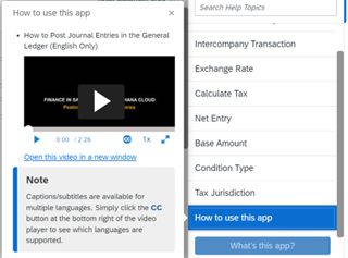 Standard Embedded Help in SAP S4 HANA picture4